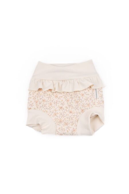 Costume pannolino in neoprene UV50+ - FLOWER CREAM 244